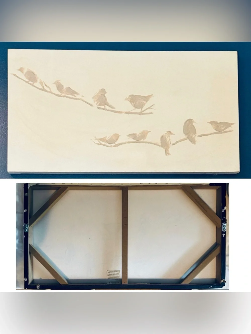 BRAMBLE & SAGE NEUTRAL BIRDS WALL ART | 15 X 28 IN.